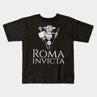 History Of Ancient Rome SPQR Roman Eagle Roma Invicta Kids T-Shirt